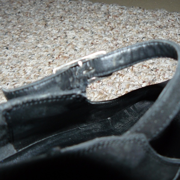 DKNY Jeans Black Suede Heels Sz. 8 - Picture 5 of 8